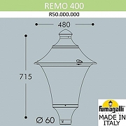Плафон полимерный Fumagalli Remo R50.000.000.AYE27 цвет Черный-1