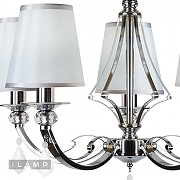 Люстра iLamp Amadea RM5220/5CR цвет плафона/подвески Белый, Прозрачный, цвет арматуры Хром-3