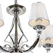 Люстра iLamp Amadea RM5220/5CR цвет плафона/подвески Белый, Прозрачный, цвет арматуры Хром-4