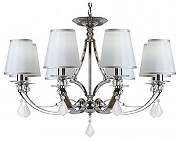 Люстра iLamp Amadea RM5220/8CR цвет плафона/подвески Белый, Прозрачный, цвет арматуры Хром