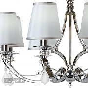 Люстра iLamp Amadea RM5220/8CR цвет плафона/подвески Белый, Прозрачный, цвет арматуры Хром-4