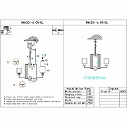 Люстра iLamp King RM6201-6 CR+CL цвет плафона/подвески Белый, Прозрачный, цвет арматуры Хром-1