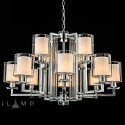 Люстра iLamp King RM6201-8+4 CR+CL 