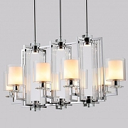 Люстра на штанге iLamp King RM6201-8P CR+CL 