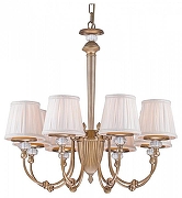 Люстра Arti Lampadari Roana Roana E 1.1.8 AG цвет плафона/подвески Белый, цвет арматуры Золото, Прозрачный