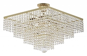 Люстра на штанге Arti Lampadari Rozzano Rozzano E 1.5.40.600 G цвет плафона/подвески Прозрачный, цвет арматуры Золото