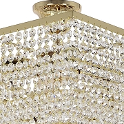 Люстра на штанге Arti Lampadari Rozzano Rozzano E 1.5.40.600 G цвет плафона/подвески Прозрачный, цвет арматуры Золото-2