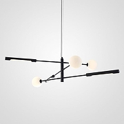 Люстра Imperiumloft RUNNA RUNNA01 цвет плафона/подвески Белый, Черный, цвет арматуры Черный