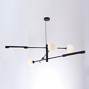 Люстра Imperiumloft RUNNA RUNNA01 цвет плафона/подвески Белый, Черный, цвет арматуры Черный-1