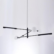 Люстра Imperiumloft RUNNA RUNNA01 цвет плафона/подвески Белый, Черный, цвет арматуры Черный-2