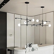 Люстра Imperiumloft RUNNA RUNNA01 цвет плафона/подвески Белый, Черный, цвет арматуры Черный-3