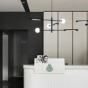 Люстра Imperiumloft RUNNA RUNNA01 цвет плафона/подвески Белый, Черный, цвет арматуры Черный-15