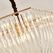 Люстра Arte Milano AM-97378 S.97378.D500.H380.E14.6 G цвет плафона/подвески Прозрачный, цвет арматуры Золото-8