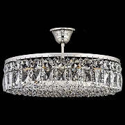 Люстра на штанге Arti Lampadari Sara Silver Sara E 1.3.40.105 S цвет плафона/подвески Прозрачный, цвет арматуры Серебро-1