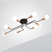 Люстра Imperiumloft SCHEME SCHEME2 цвет плафона/подвески Латунь, цвет арматуры Черный