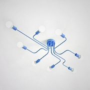 Люстра Imperiumloft SCHEME SCHEMEBLUE01 цвет плафона/подвески Синий, цвет арматуры Синий