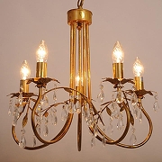 Люстра Abrasax Suzanne SD0812/5 цвет плафона/подвески Прозрачный, цвет арматуры Бронза-1