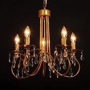 Люстра Abrasax Suzanne SD0812/5 цвет плафона/подвески Прозрачный, цвет арматуры Бронза-5