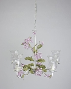 Люстра Abrasax Suzanne SD0957/5 цвет плафона/подвески Зеленый, Прозрачный, Розовый, цвет арматуры Бежевый-2