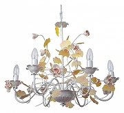 Люстра Abrasax Suzanne SD0979/6 цвет плафона/подвески Бежевый, Розовый, цвет арматуры Белый