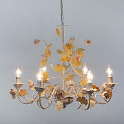 Люстра Abrasax Suzanne SD0979/6 цвет плафона/подвески Бежевый, Розовый, цвет арматуры Белый-2