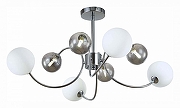 Люстра на штанге EVOLUCE Formae SLE220912-08 цвет плафона/подвески Белый, Серый, цвет арматуры Хром-1