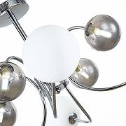 Люстра на штанге EVOLUCE Formae SLE220912-08 цвет плафона/подвески Белый, Серый, цвет арматуры Хром-2