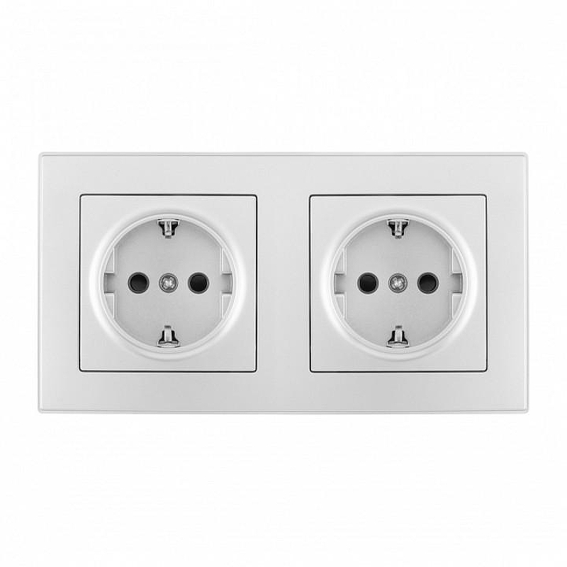 Розетка с заземлением и со шторкой Arte Milano SET06-2 SET06-2-40-1x2 silver 