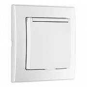 Розетка с заземлением и шторкой, с крышкой Arte Milano SET06-1 SET06-1-41-1 silver цвет Серебро-3