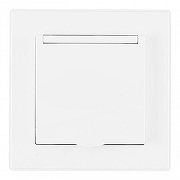 Розетка с заземлением и шторкой, с крышкой Arte Milano SET06-1 SET06-1-41-1 white цвет Белый-1