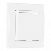 Розетка с заземлением и шторкой, с крышкой Arte Milano SET06-1 SET06-1-41-1 white цвет Белый-3
