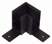 Соединитель угловой L-образный для треков накладных ST-Luce ST003 ST007.419.00 цвет арматуры Черный