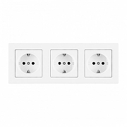 Розетка с заземлением и со шторкой Arte Milano SET06-3 SET06-3-40-1x3 white цвет Белый
