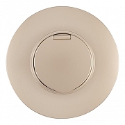 Розетка с заземлением и шторкой, с крышкой Arte Milano SET08-1 SET08-1-41-1 shampan цвет Бежевый-1