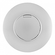 Розетка с заземлением и шторкой, с крышкой Arte Milano SET08-1 SET08-1-41-1 silver цвет Серебро-1