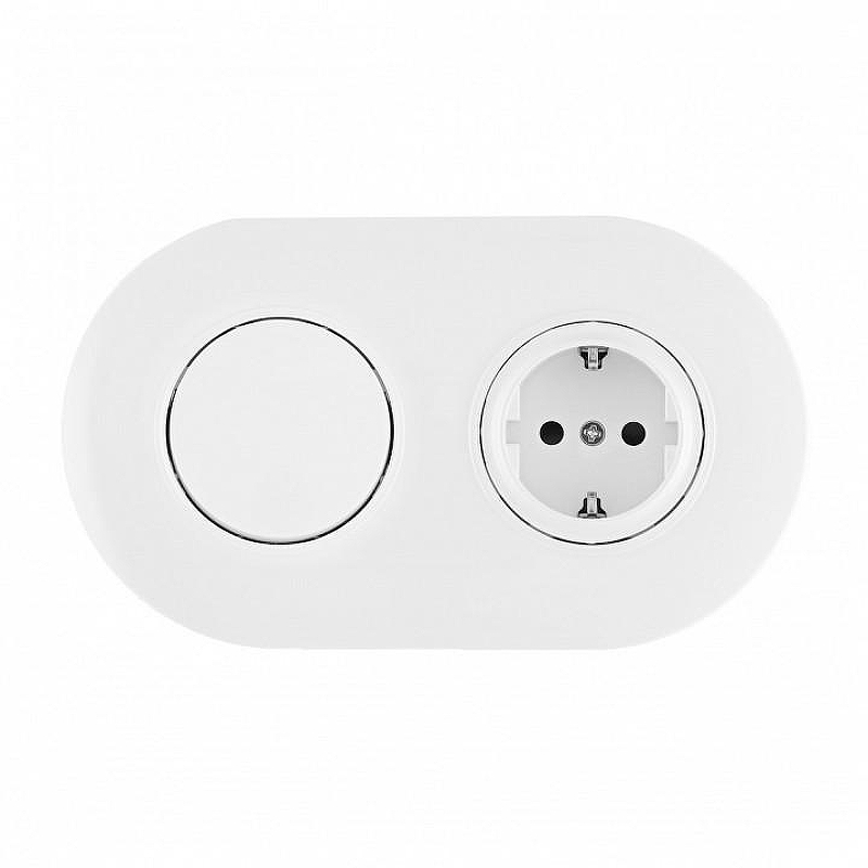 Блок с выключателями одноклавишными влагозащищенными Arte Milano SET08-2 SET08-2-40-1-30-1 white 