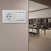 Блок с выключателями двухклавишными Arte Milano SET16-2 SET16-2-40-1-30-2 silver цвет Серебро-1