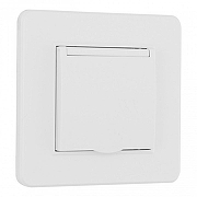 Розетка с заземлением и шторкой, с крышкой Arte Milano SET16-1 SET16-1-41-1 white цвет Белый-3