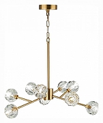 Люстра ST-Luce Romano SL1166.303.09 цвет плафона/подвески Прозрачный, цвет арматуры Латунь-3