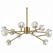 Люстра ST-Luce Romano SL1166.303.12 цвет плафона/подвески Прозрачный, цвет арматуры Латунь