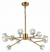 Люстра ST-Luce Romano SL1166.303.12 цвет плафона/подвески Прозрачный, цвет арматуры Латунь-1
