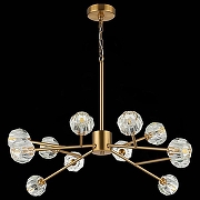 Люстра ST-Luce Romano SL1166.303.12 цвет плафона/подвески Прозрачный, цвет арматуры Латунь-5
