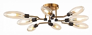 Люстра ST-Luce Des1ma SL1174.302.08 цвет плафона/подвески Коньячный, цвет арматуры Латунь-1