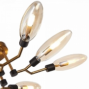 Люстра ST-Luce Des1ma SL1174.302.08 цвет плафона/подвески Коньячный, цвет арматуры Латунь-6