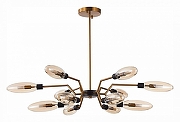 Люстра ST-Luce Des1ma SL1174.303.12 цвет плафона/подвески Коньячный, цвет арматуры Латунь