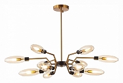Люстра ST-Luce Des1ma SL1174.303.12 цвет плафона/подвески Коньячный, цвет арматуры Латунь-1