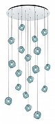 Люстра ST-Luce Port1c1 SL1175.113.18 цвет плафона/подвески Голубой, цвет арматуры Хром-1