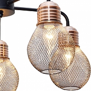 Люстра на штанге TopLight Grissell TL1155-5D цвет плафона/подвески Медь, Прозрачный, цвет арматуры Медь, Хром-1