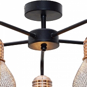 Люстра на штанге TopLight Grissell TL1155-5D цвет плафона/подвески Медь, Прозрачный, цвет арматуры Медь, Хром-2