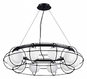 Люстра ST-Luce Beata SL1189.403.10 цвет плафона/подвески Опал, цвет арматуры Черный-1